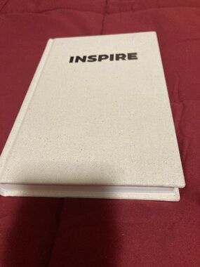 Inspire Canvas Hardcover Notebook — Cream Cover